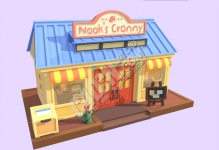 C4D��ͨ�̵꽨��ģ�� nooks cranny