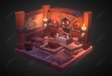 C4D��ŷ������ͨ����ģ��