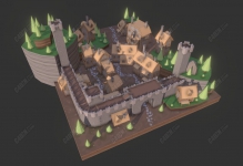 C4D�����Ϳ�ͨ�Ǳ���ׯģ��
