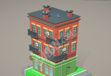 C4D�Ⱦ࿨ͨ����¥���;۽���ģ��