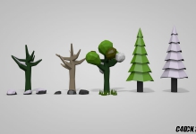 C4D����ģ�� ���� ʯͷ ���� ����ģ��