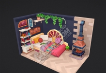 C4D��ͨ�Ⱦ�΢���������ʵķ�������ģ��