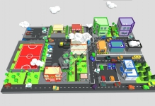 C4D�;ۿ�ͨ���нֵ�����С��ģ��