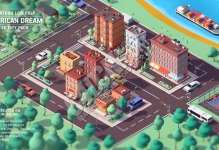 C4D����;ۿ�ͨ����������н���Ԫ��ģ��