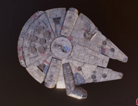 ���Blenderǧ����ģ������ Millennium Falcon