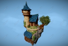 C4D��ճǱ�����ģ�� stylised sky player 