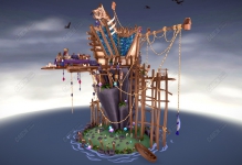 C4D���е�-����Ů��ļ�ģ��