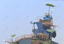 C4D�����ϵ��λ�ľ�ݷ���ģ��