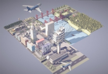 C4D�;۳���ģ�Ͱ� low poly city pack
