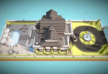 C4D��ͨ������԰��Ȫ�ܳ�ģ�� Low Poly Man