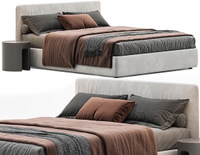 ��Ѳ�������������˫�˴��ز�ģ������ UPHOLSTERED DOUBLE BED BOLZAN LETTI