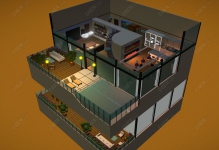 C4D��㽨������΢��ģ��