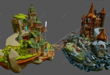 C4D��������-����֮��֮ս����ģ��
