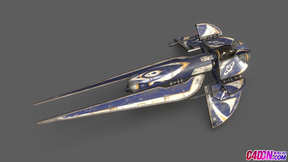 ���Blender����ִ���ɴ�ģ������ Cargo Enforcer Spaceship