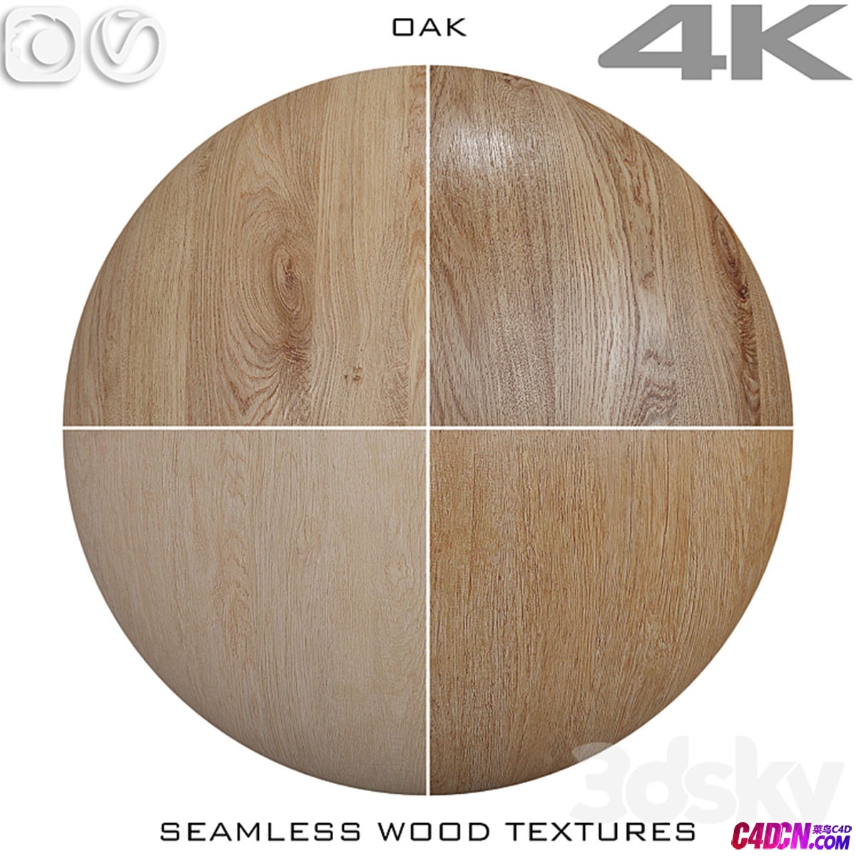 �����ľ�޷�ľ�Ʋ���������ͼ���� SEAMLESS WOOD TEXTURE OAK ��4