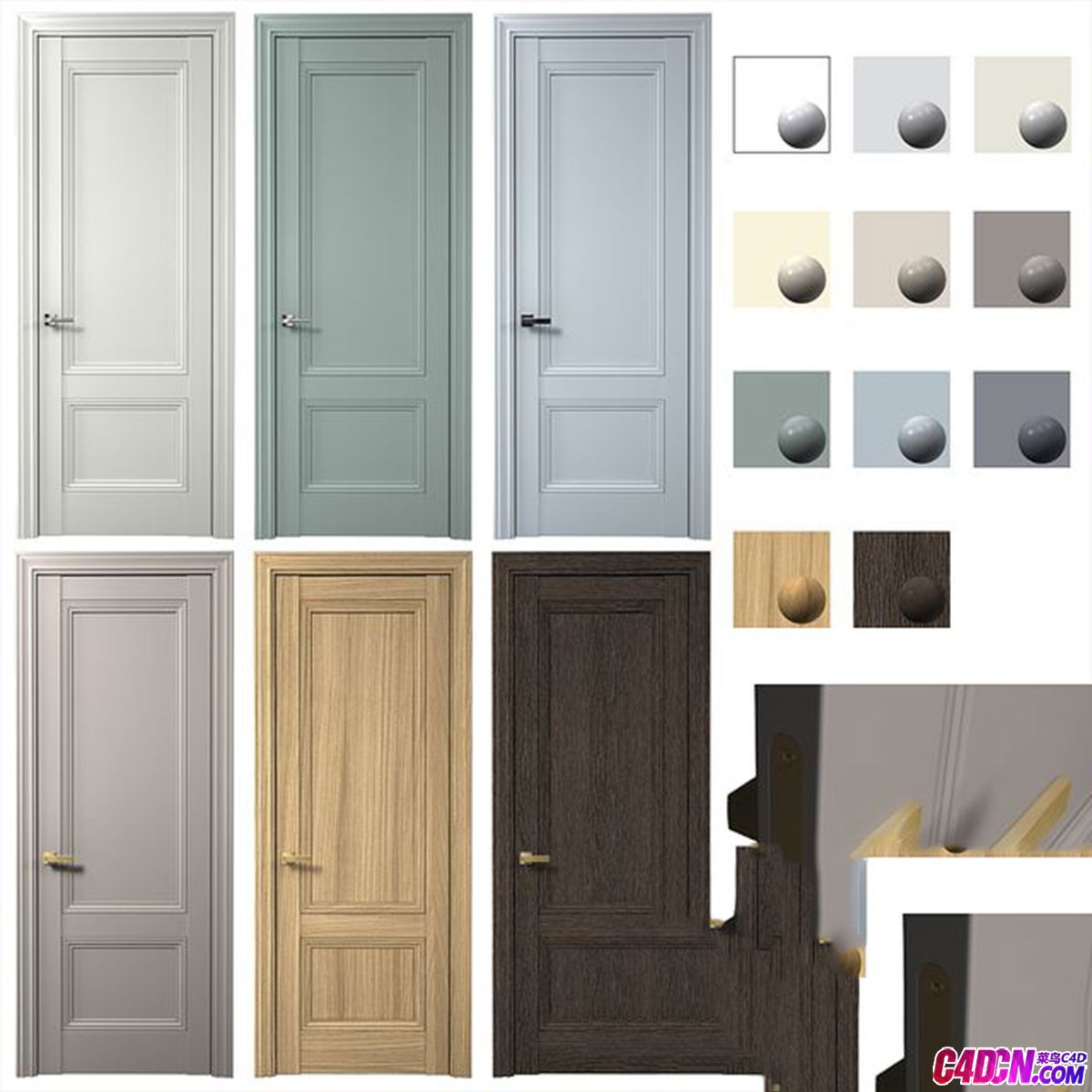 ��Ѱ������������ز�ģ������ Interior doors AurumDoors Cobalt 32 Height 2300 mm