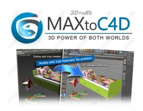 ����MAXģ�͵���Cinema 4D������� MaxToC4D v5.2