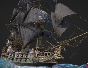 C4D�ڷ�����ɪ�պŹŴ�ս��ģ������