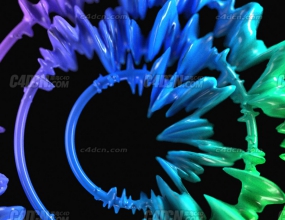 C4D+X-Particles���Ӳ���������� VertexMap Driven Dynamics