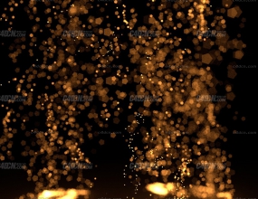 C4D+X-Particles���Ӳ���̻����䶯������ xpEmitter Gold Rain