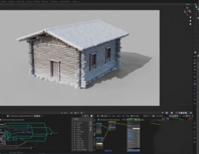 Blenderũ��Сľ�ݽ��������߲�����ѩ�������ɲ��