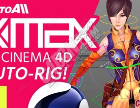 C4D�����ɫģ�͹������ٰ������������ 3DtoAll IKMAX v2.0