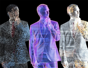 C4D������˶���ƻ�ȫϢͼ����ЧԤ�躺���� Xpresso Procedural Hologram Effect