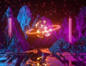 Cinema 4D Octane���Ž̳�-����Galaxy����