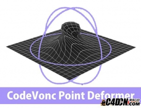 C4D������������ű� CodeVonc Point Deformer v1.2 R13/R14/R15