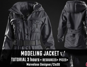 ZBrush+CLO3D����3Сʱ ��ɫ�п������·���ģ��ͼ��Ⱦ�̳�