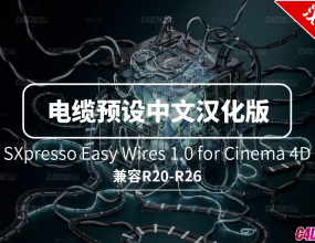 C4D�������µ���Ԥ�����ĺ�����֧��R20-R26 Xpresso Easy Wires 1.0