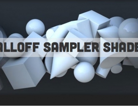 C4D��� �˶���������ɫ�����ɽ���Ч����� Curious Animal Falloff Sampler Shader V1.01