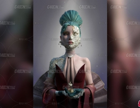 ZBrush+Maya+Painter���Ի���ά��ɫ���񲮾����˷�װ��Ʋ�����Ⱦ�̳�