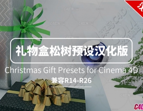 C4Dʥ���������&����Ԥ�����ĺ����� Christmas Gift Presets