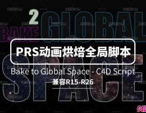C4D PRS�����決ȫ�ֿռ�ű� Bake to Global Space