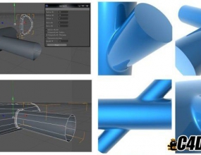 C4D���ײ������Ƶ�̳����� Holes-Zyl-Zyl-II.cof��cinema 4d ��Geometrische