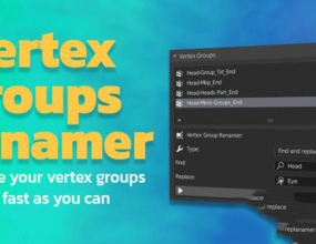 Blenderʵ�ö���������������� Vertex Groups Renamer
