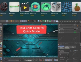 ֧��C4D R25�汾ʮ�ײ������ Nitro4D Plugins