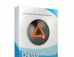 ƽ����ɫȨ�ػ��Ʋ�������� Valkaari DeltaMush v1.0 Cinema 4d R15-R17 WIN64