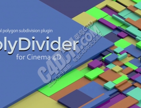 C4D����������ɶ�������߶���������ĺ��������� Poly Divider v1.07֧��R20-25