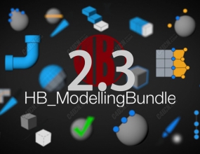 C4D�������ý�ģ�ű����°� HB ModellingBundle 2.3