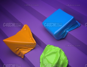 C4D+X-Particles���Ӳ���������嶯������ xpDynamics Softbodies