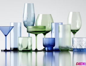 �������FBX��ʽGSGģ�Ͱ�+40����������3Dģ�Ͱ�Glassware