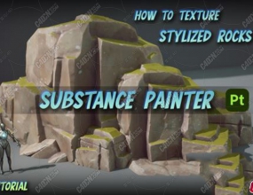 Substance Painter����ʯͷ��ͼ���ʵ���UE5�ƹ���Ⱦ�߼��̳�����