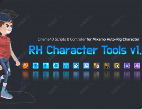 C4D����������ٰ󶨽ű�Ԥ�����ĺ����� RH Character Tools v1.0.3