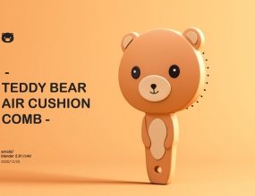 Teddy bear air cushion comb