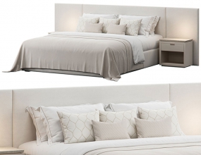 ���ǽ�崲ͷ���ز�ģ������ WALLPANELS HEADBOARD BED