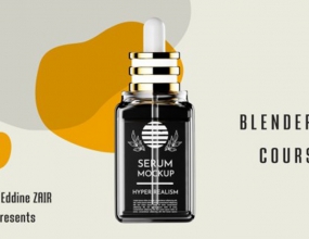 Blender��ױƷ����ƿ��ģ��ͼ���ʻ����ƹ���Ⱦ�̳�