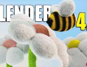 Blender4.0��ͨС�۷�廭������ģ���ʵƹ���Ⱦ�̳�