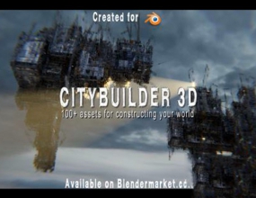 Blender���д��ý���¥��ģ��Ԥ�� Citybuilder 3D